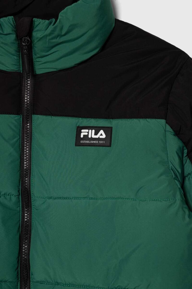 Fila geaca copii THALWENDEN blocked puff jacket culoarea verde preţ