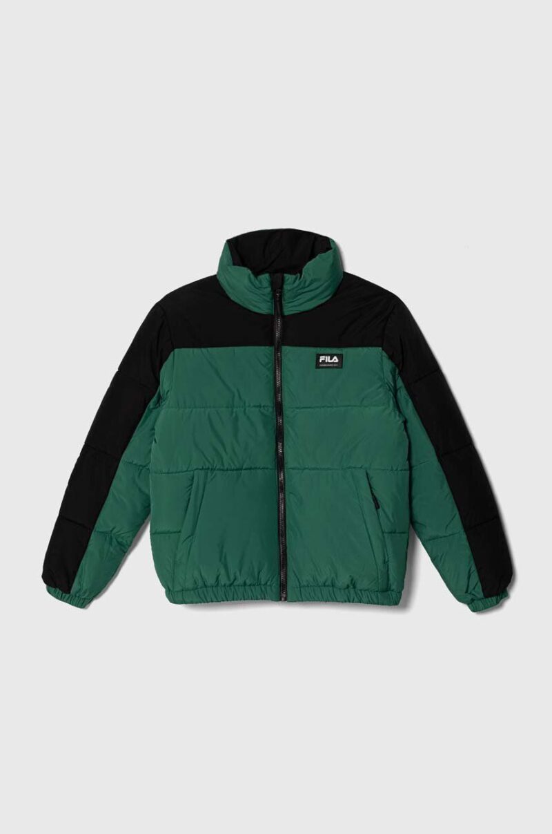 Fila geaca copii THALWENDEN blocked puff jacket culoarea verde