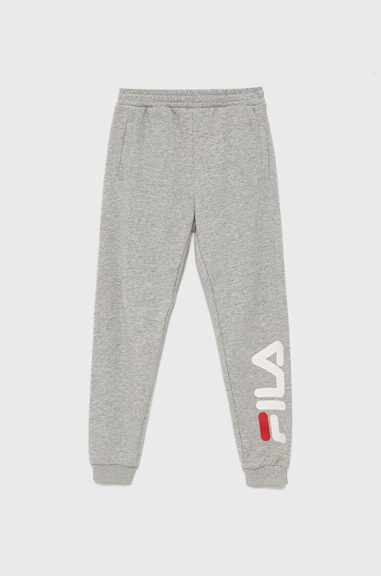 Fila pantaloni copii culoarea gri