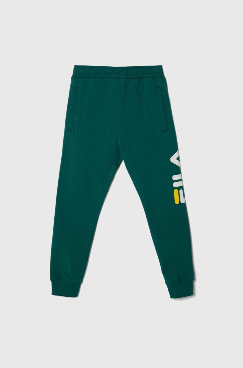 Fila pantaloni de trening pentru copii culoarea verde