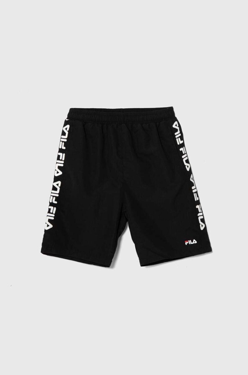 Fila pantaloni scurti copii SPAY culoarea negru