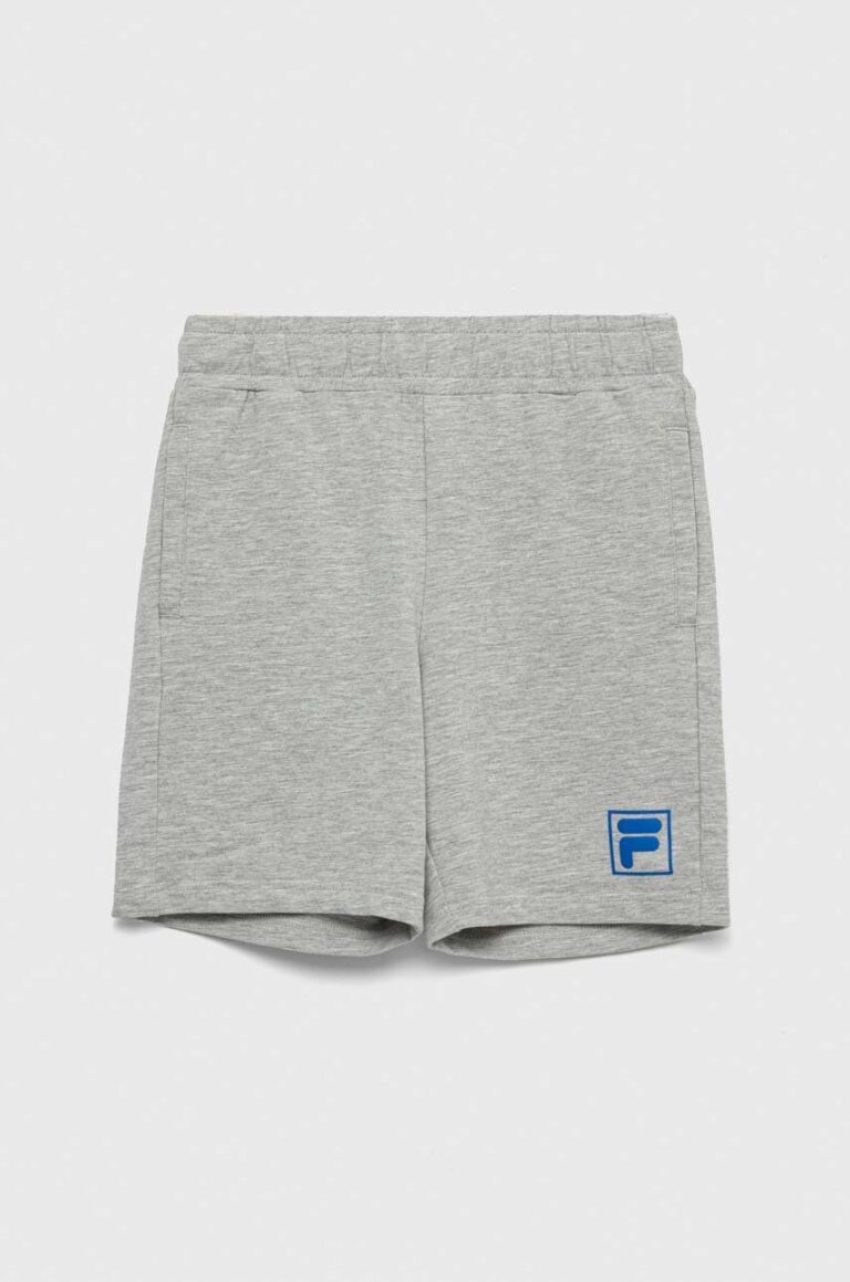 Fila pantaloni scurti copii culoarea gri