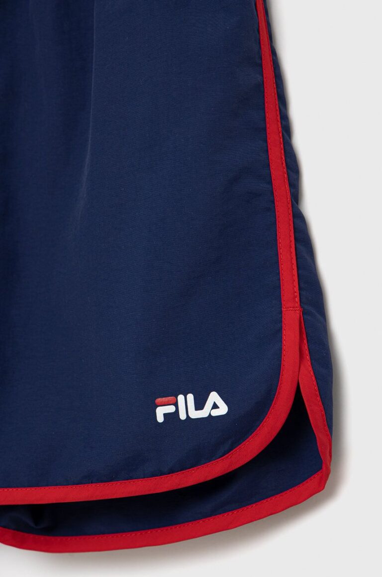 Fila pantaloni scurti de baie copii culoarea albastru marin preţ