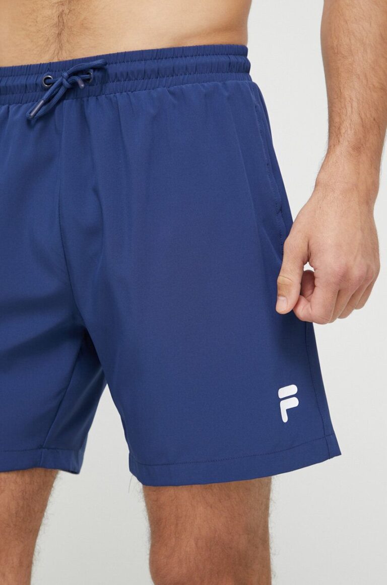 Fila pantaloni scurti de baie culoarea albastru marin preţ