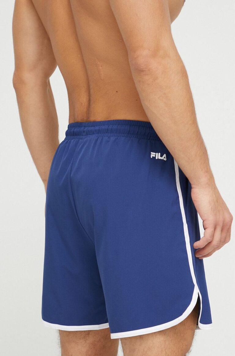 Fila pantaloni scurti de baie culoarea albastru marin preţ