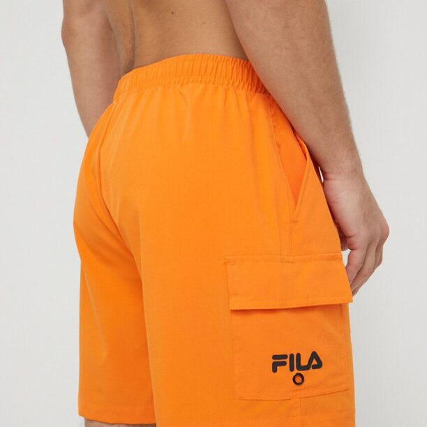 Fila pantaloni scurti de baie culoarea portocaliu preţ