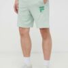 Fila pantaloni scurti din bumbac culoarea turcoaz