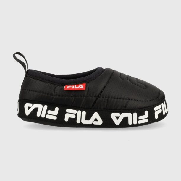 Fila papuci copii Comfider culoarea negru