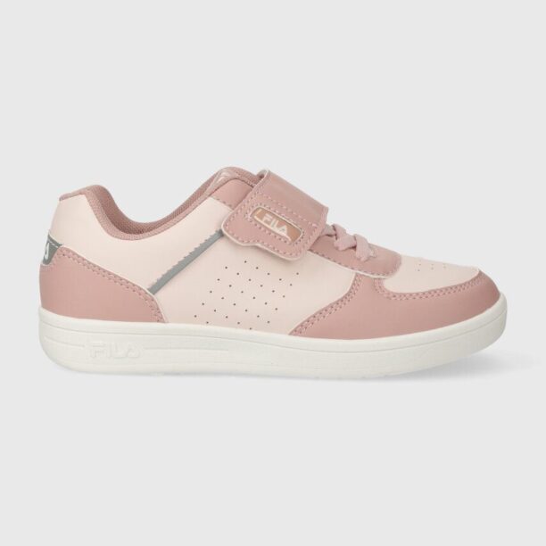 Fila sneakers pentru copii C. COURT CB velcro culoarea roz