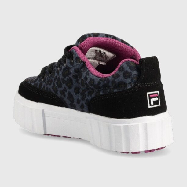 Fila sneakers pentru copii Sandblast culoarea albastru marin preţ