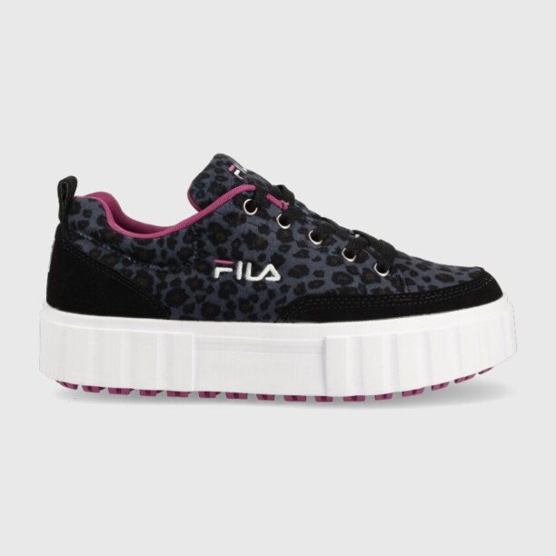 Fila sneakers pentru copii Sandblast culoarea albastru marin