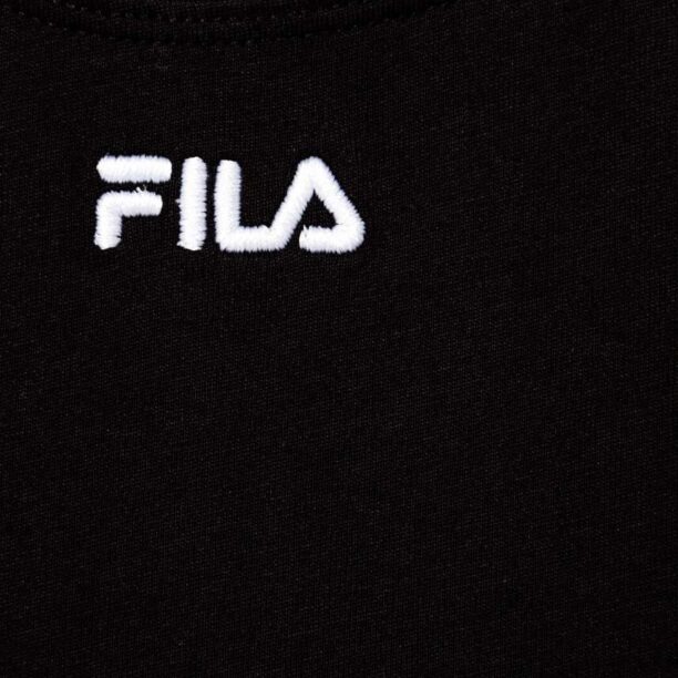 Fila top din bumbac pentru copii BELI MANASTIR culoarea negru preţ