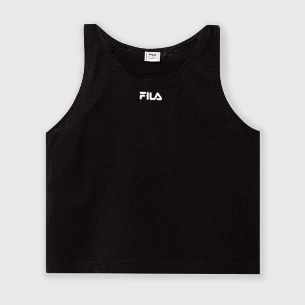 Fila top din bumbac pentru copii BELI MANASTIR culoarea negru