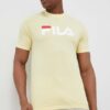 Fila tricou din bumbac culoarea galben