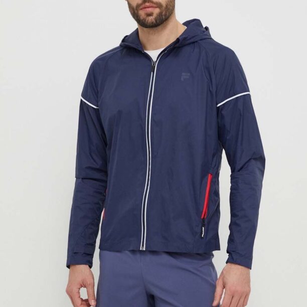 Fila windbreaker Ruffano culoarea albastru marin