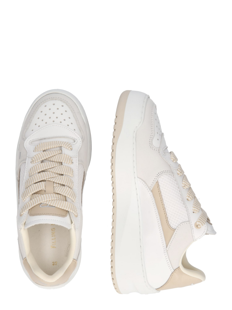 Filling Pieces Sneaker low 'Avenue'  maro cappuccino / gri argintiu / alb / alb murdar