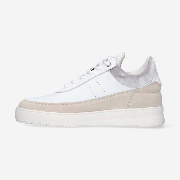 Filling Pieces pantofi de piele întoarsă Low Eva 51325071975 culoarea alb preţ