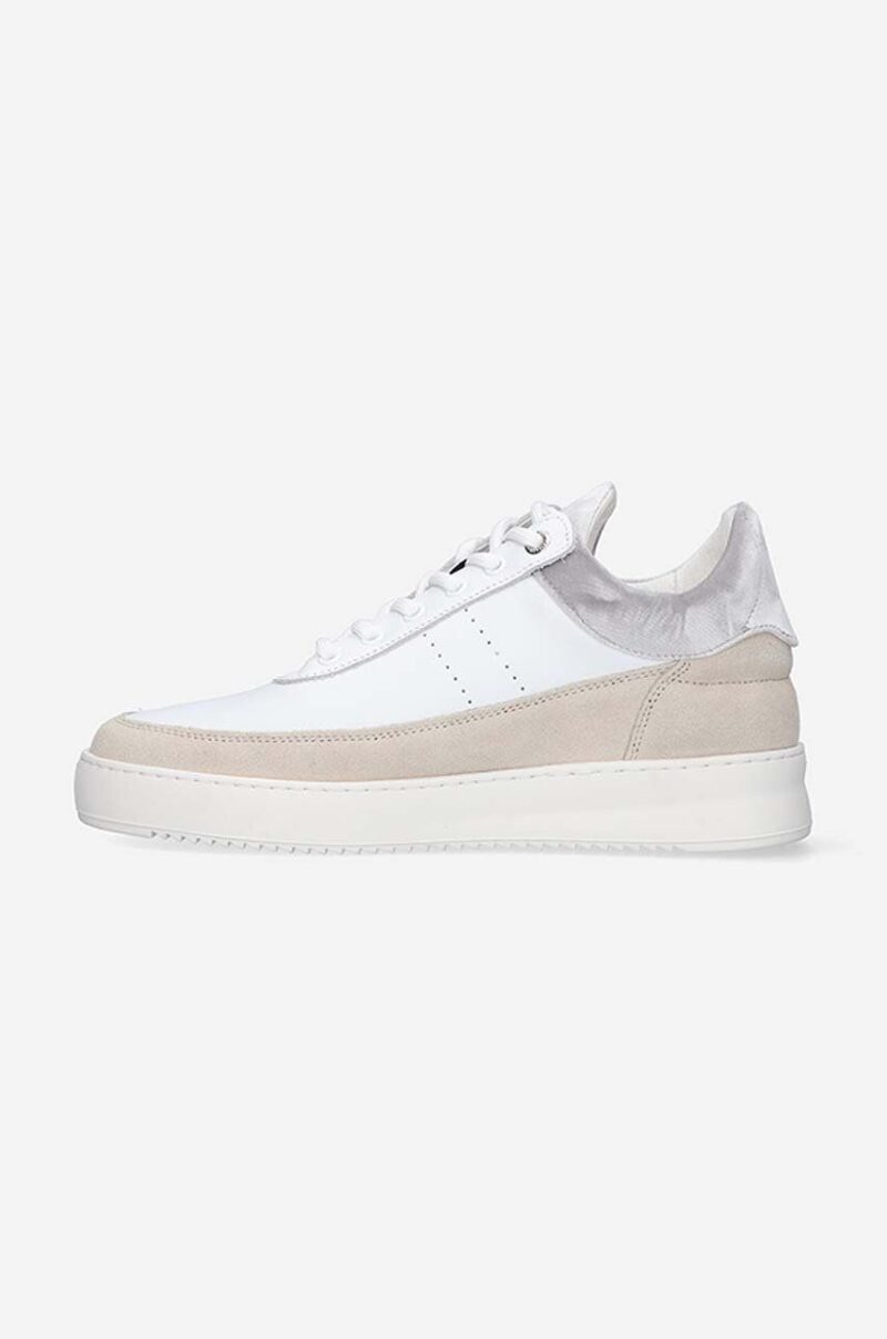 Filling Pieces pantofi de piele întoarsă Low Eva 51325071975 culoarea alb preţ