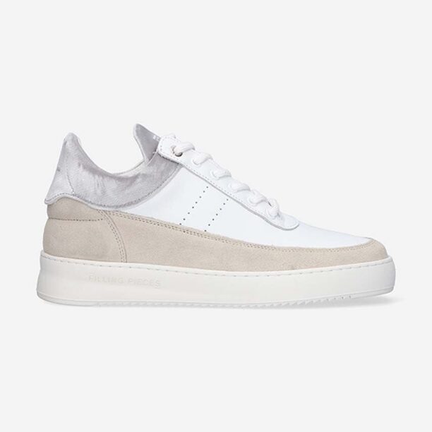 Filling Pieces pantofi de piele întoarsă Low Eva 51325071975 culoarea alb