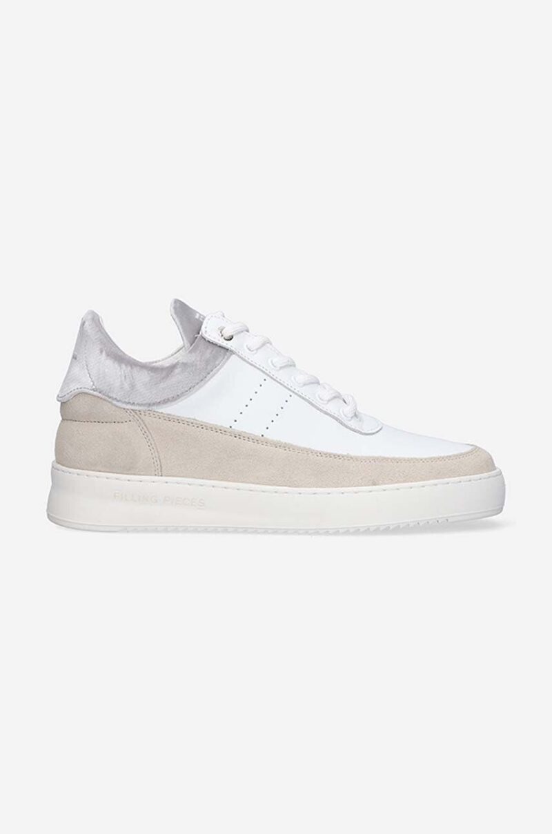 Filling Pieces pantofi de piele întoarsă Low Eva 51325071975 culoarea alb