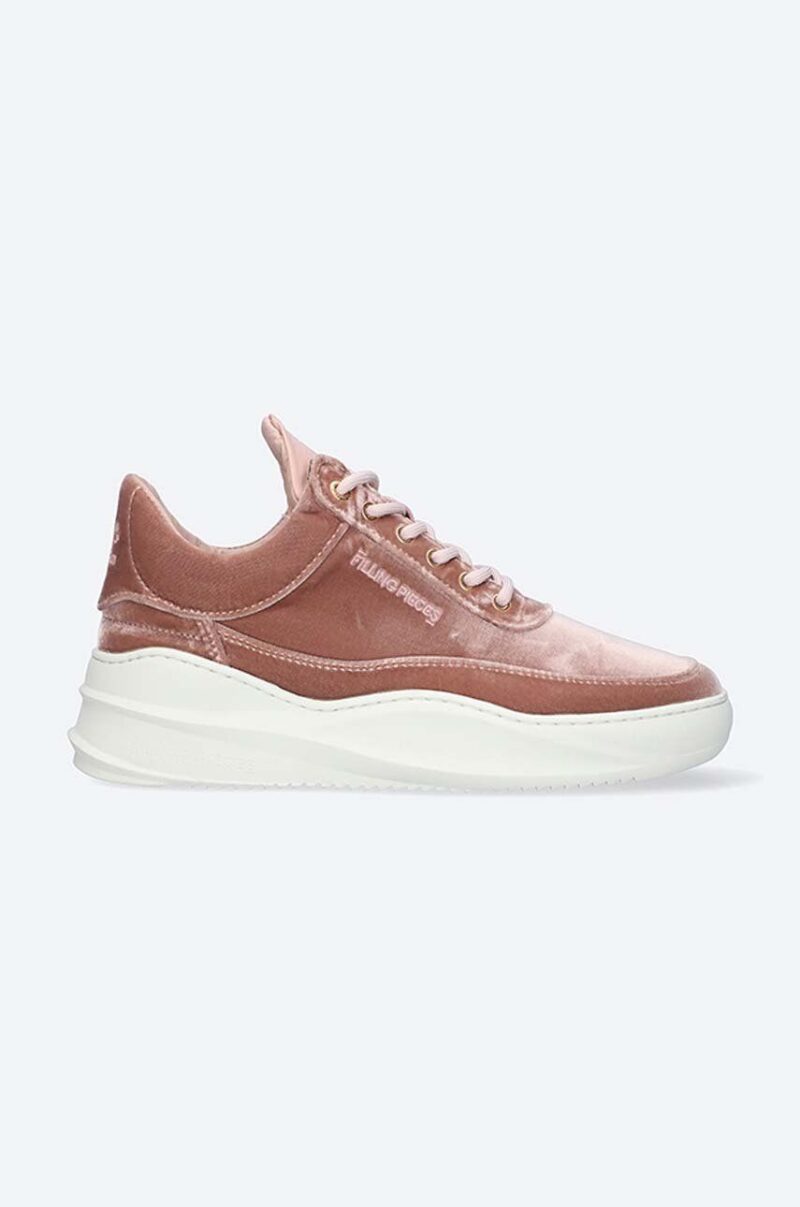 Filling Pieces sneakers Low top Sky Velvet culoarea maro