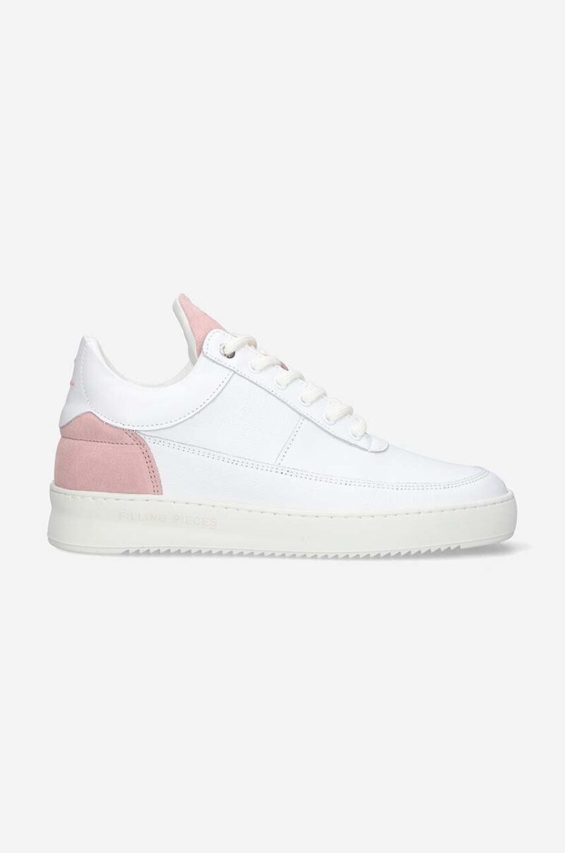 Filling Pieces sneakers din piele Low Eva Itaca culoarea alb