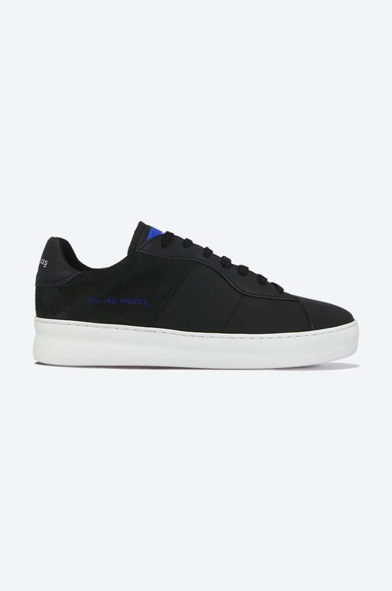 Filling Pieces sneakers din piele Low Plain Court 683 Organic culoarea negru