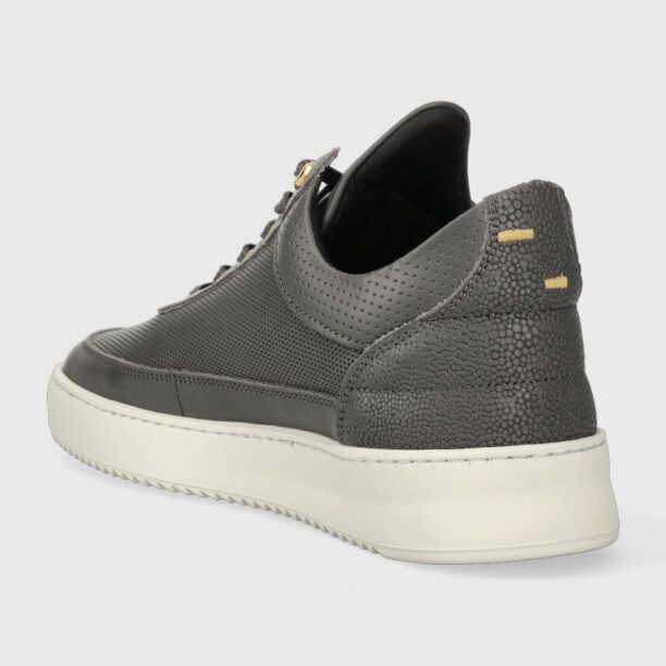 Filling Pieces sneakers din piele Low top Aten culoarea gri preţ