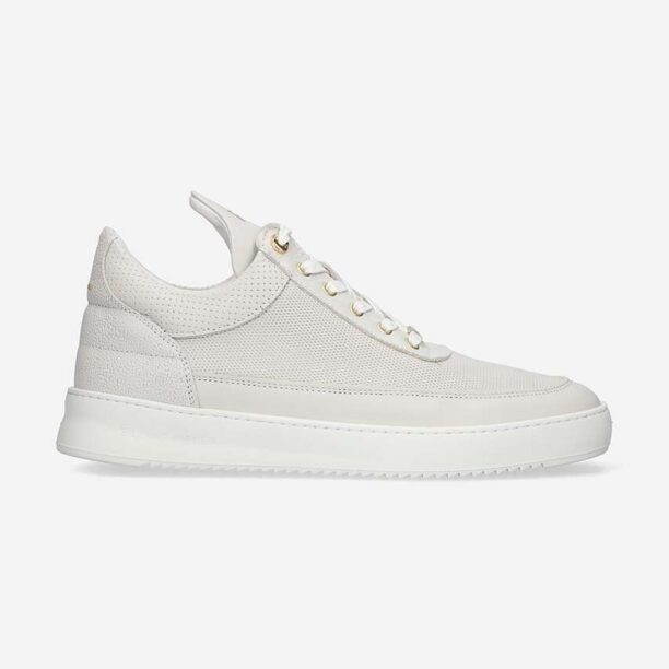 Filling Pieces sneakers din piele Low top Aten culoarea gri