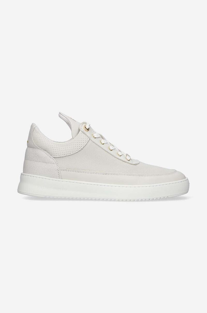 Filling Pieces sneakers din piele Low top Aten culoarea gri