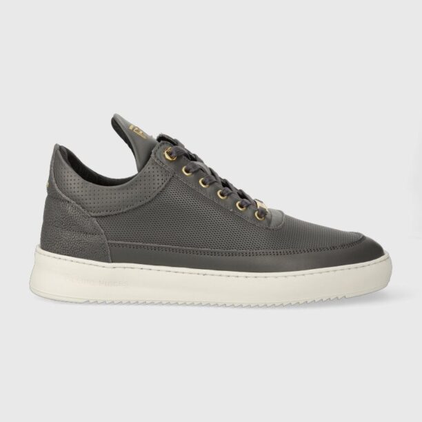 Filling Pieces sneakers din piele Low top Aten culoarea gri