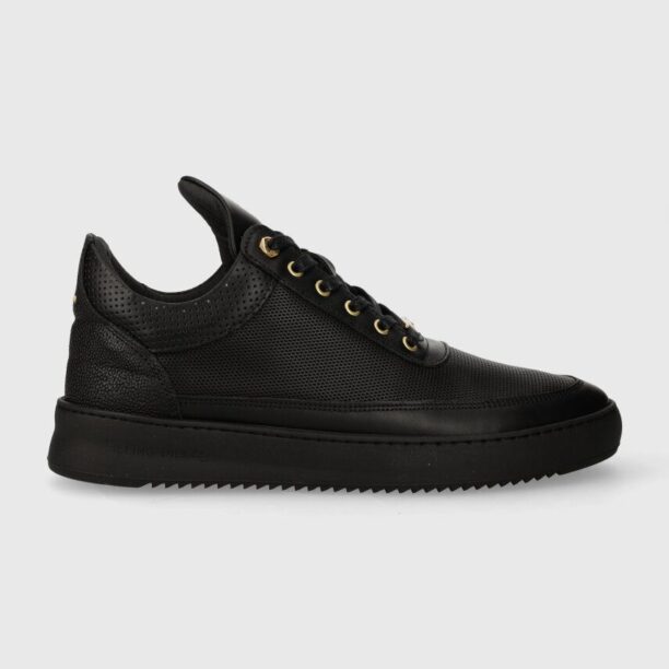 Filling Pieces sneakers din piele Low top Aten culoarea negru