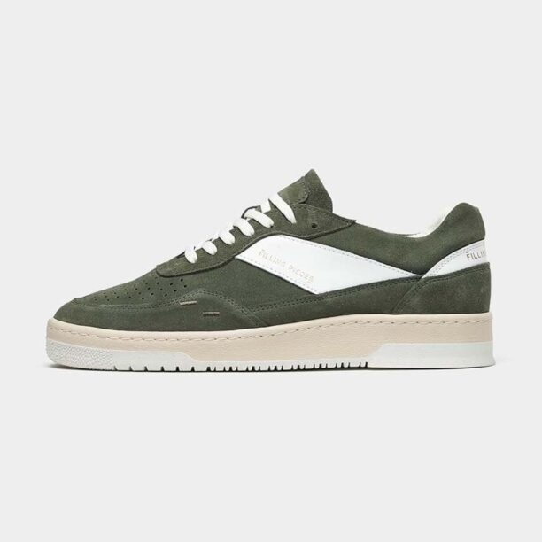 Filling Pieces sneakers din piele întoarsă Ace Spin culoarea verde 70033491286