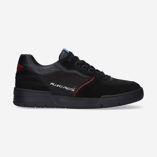 Filling Pieces sneakers din piele întoarsă Curb Line culoarea negru