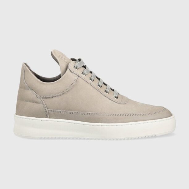 Filling Pieces sneakers din piele întoarsă Low top Ripple Nubuck culoarea bej