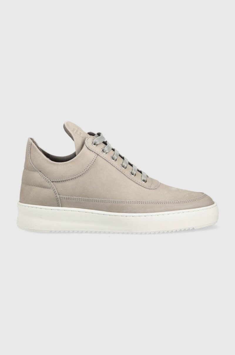 Filling Pieces sneakers din piele întoarsă Low top Ripple Nubuck culoarea bej