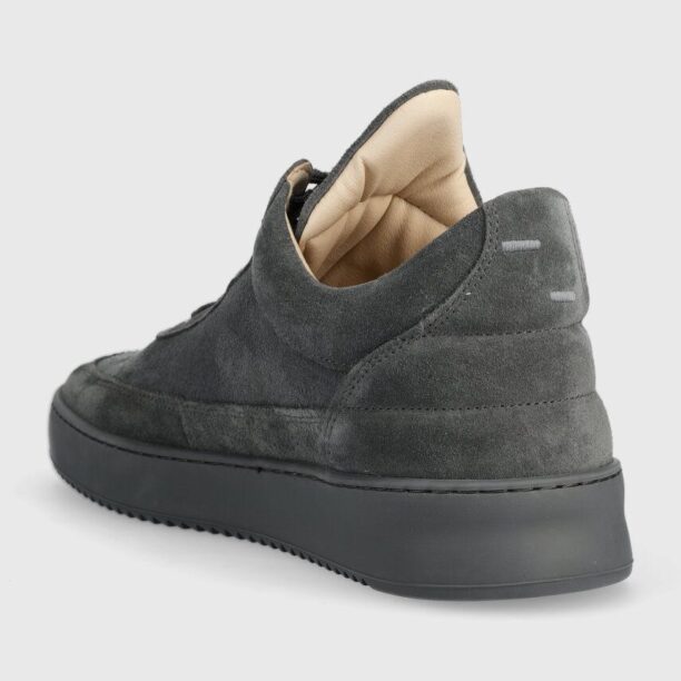 Filling Pieces sneakers din piele întoarsă Low top Suede culoarea gri preţ