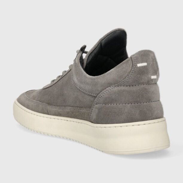 Filling Pieces sneakers din piele întoarsă Low top Suede culoarea gri preţ