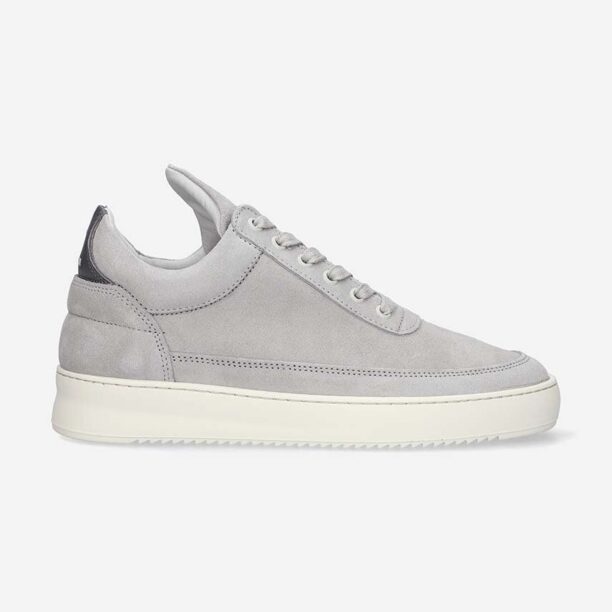 Filling Pieces sneakers din piele întoarsă Low top Suede culoarea gri