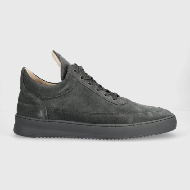 Filling Pieces sneakers din piele întoarsă Low top Suede culoarea gri