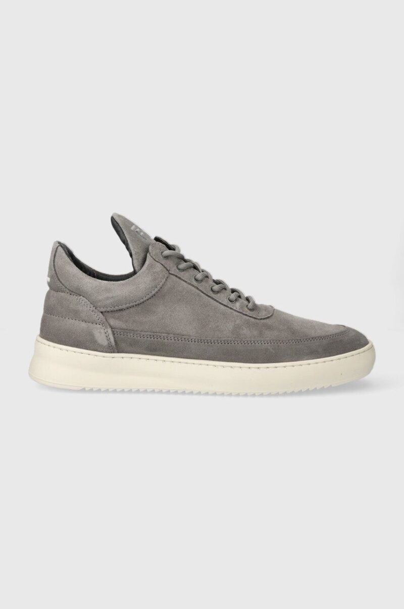 Filling Pieces sneakers din piele întoarsă Low top Suede culoarea gri