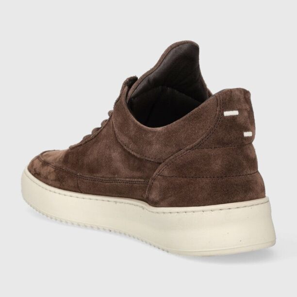 Filling Pieces sneakers din piele întoarsă Low top Suede culoarea maro preţ