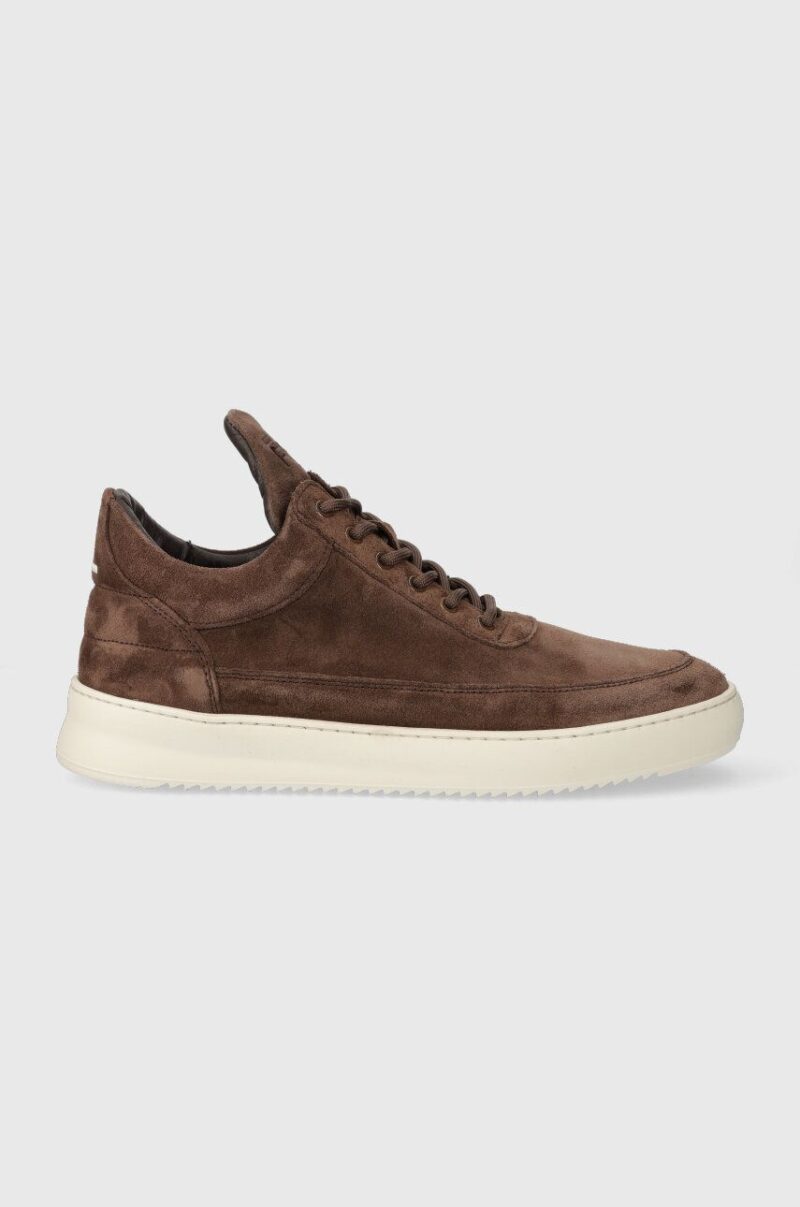 Filling Pieces sneakers din piele întoarsă Low top Suede culoarea maro