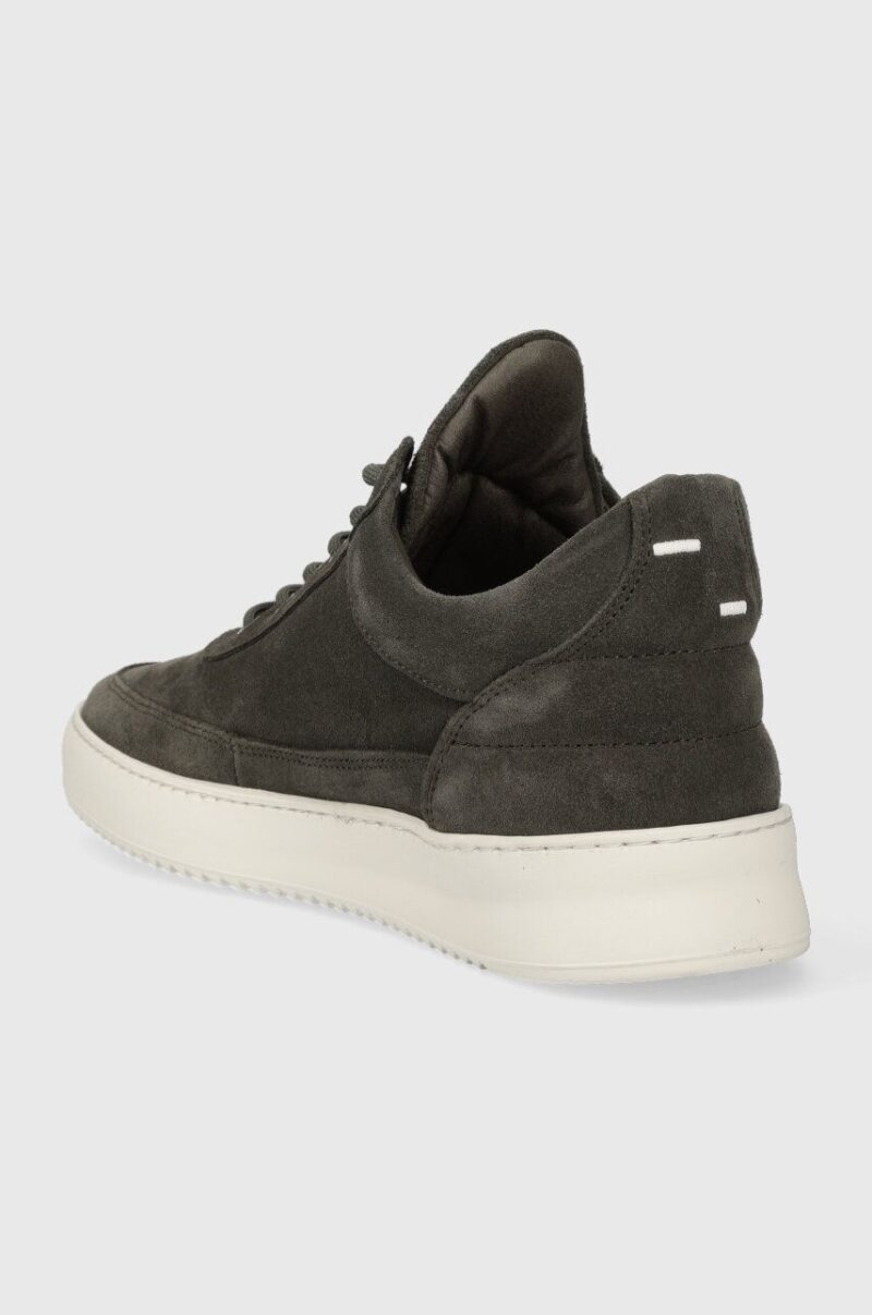 Filling Pieces sneakers din piele întoarsă Low top Suede culoarea verde preţ