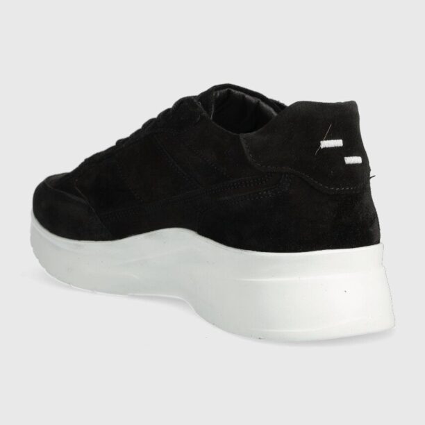 Filling Pieces sneakers din piele întoarsă culoarea negru preţ