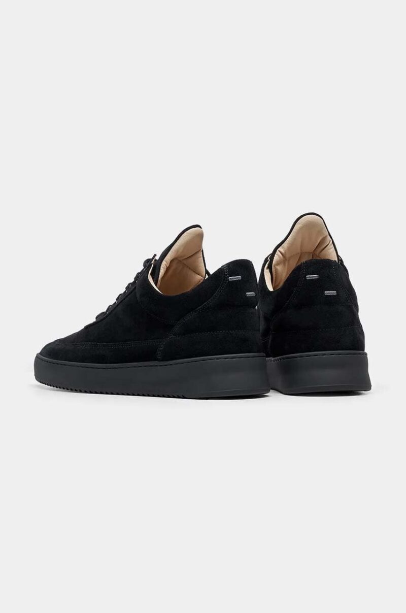 Filling Pieces sneakers din piele întoarsă culoarea negru preţ