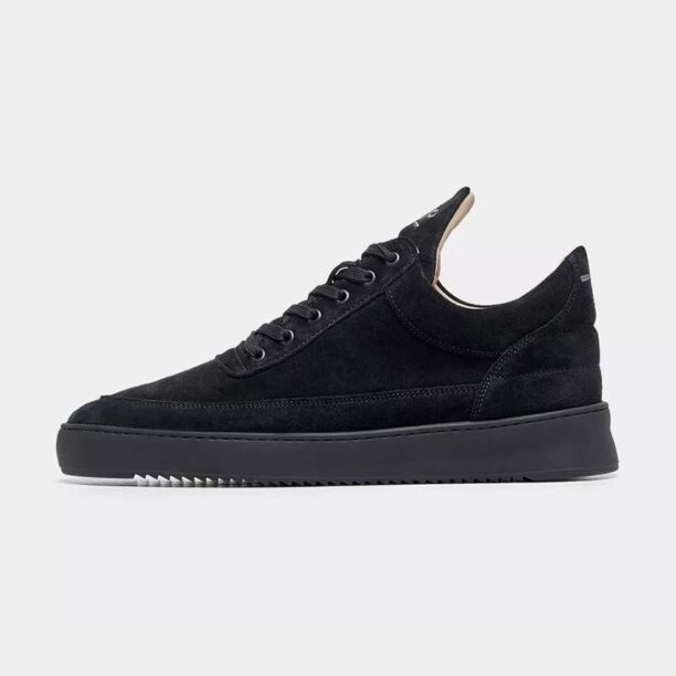 Filling Pieces sneakers din piele întoarsă culoarea negru