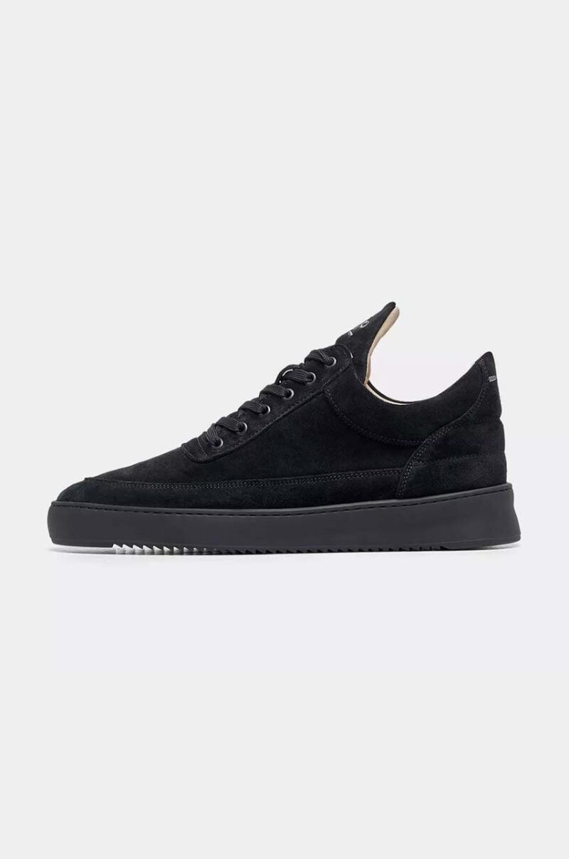 Filling Pieces sneakers din piele întoarsă culoarea negru