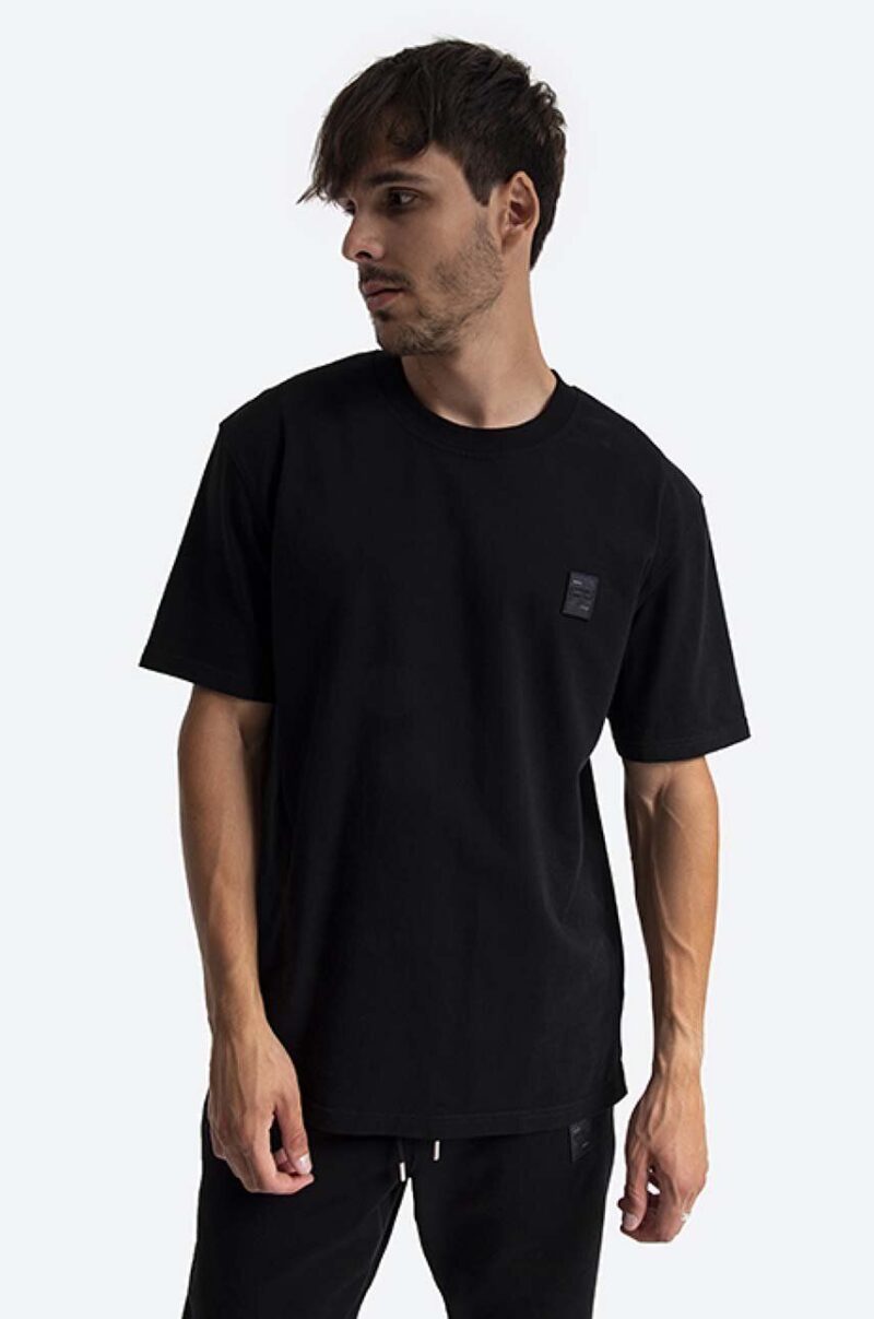 Filling Pieces tricou din bumbac Lux Tee culoarea negru