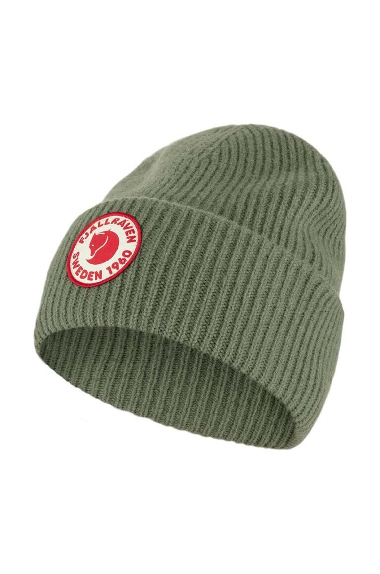 Fjallraven căciulă de lână 1968 Logo culoarea verde